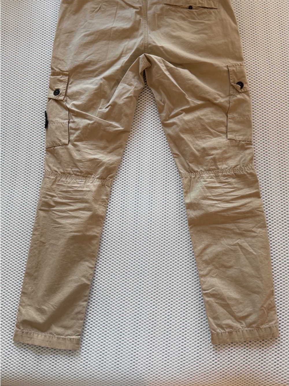 Stone Island Beige Cargo Pants with Side Pockets